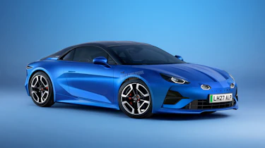 Artist's impression of how electric Alpine A110 will look