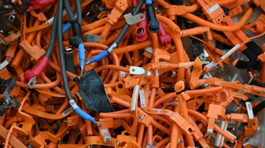 Battery recycling process - left over wires