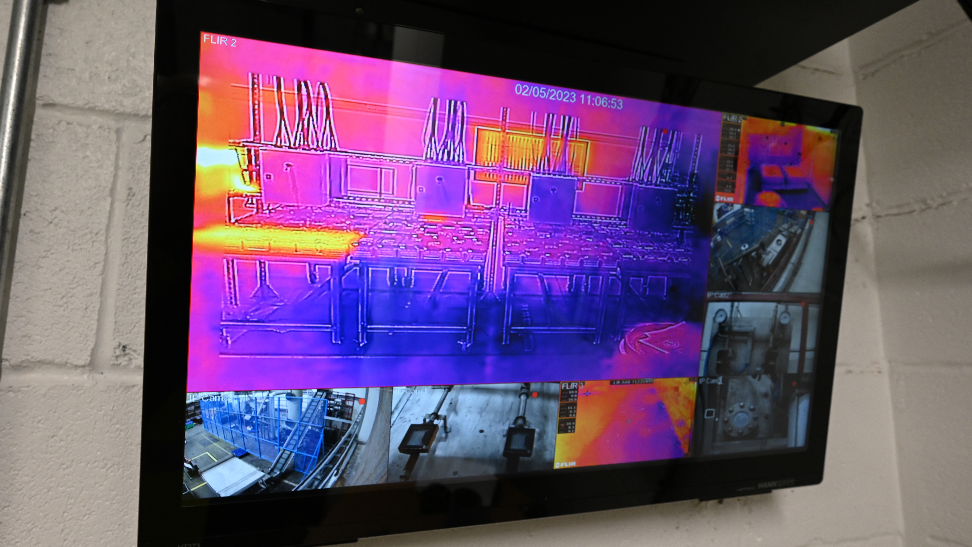 Battery recycling process - Thermal imaging