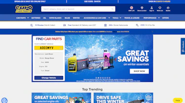 Best car part websites 2025 - Euro Car Parts Screenshot