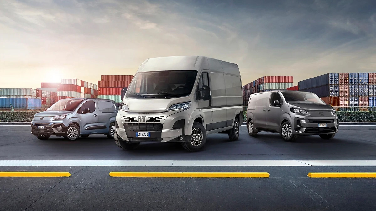 Fiat Doblo, Scudo and Ducato vans - front static 