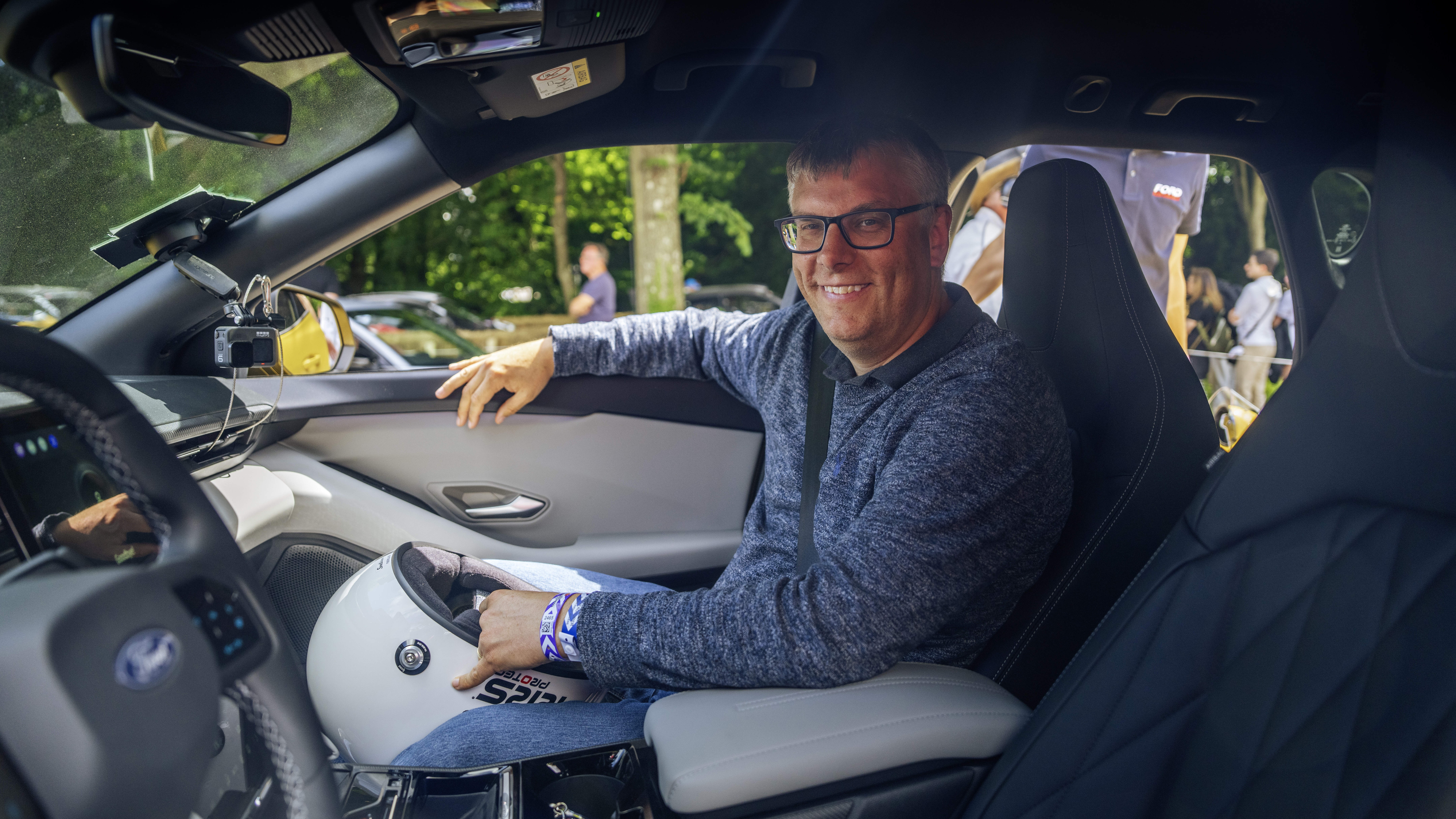 New Ford Capri - interior with Auto Express editor Paul Barker 
