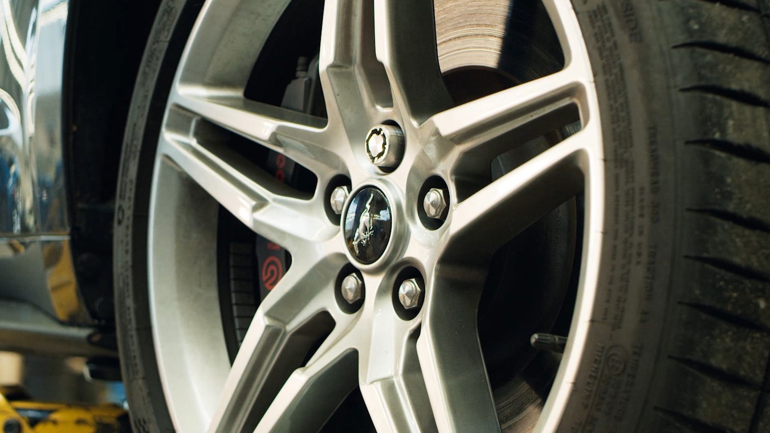 Kerbed wheels and paint scrapes