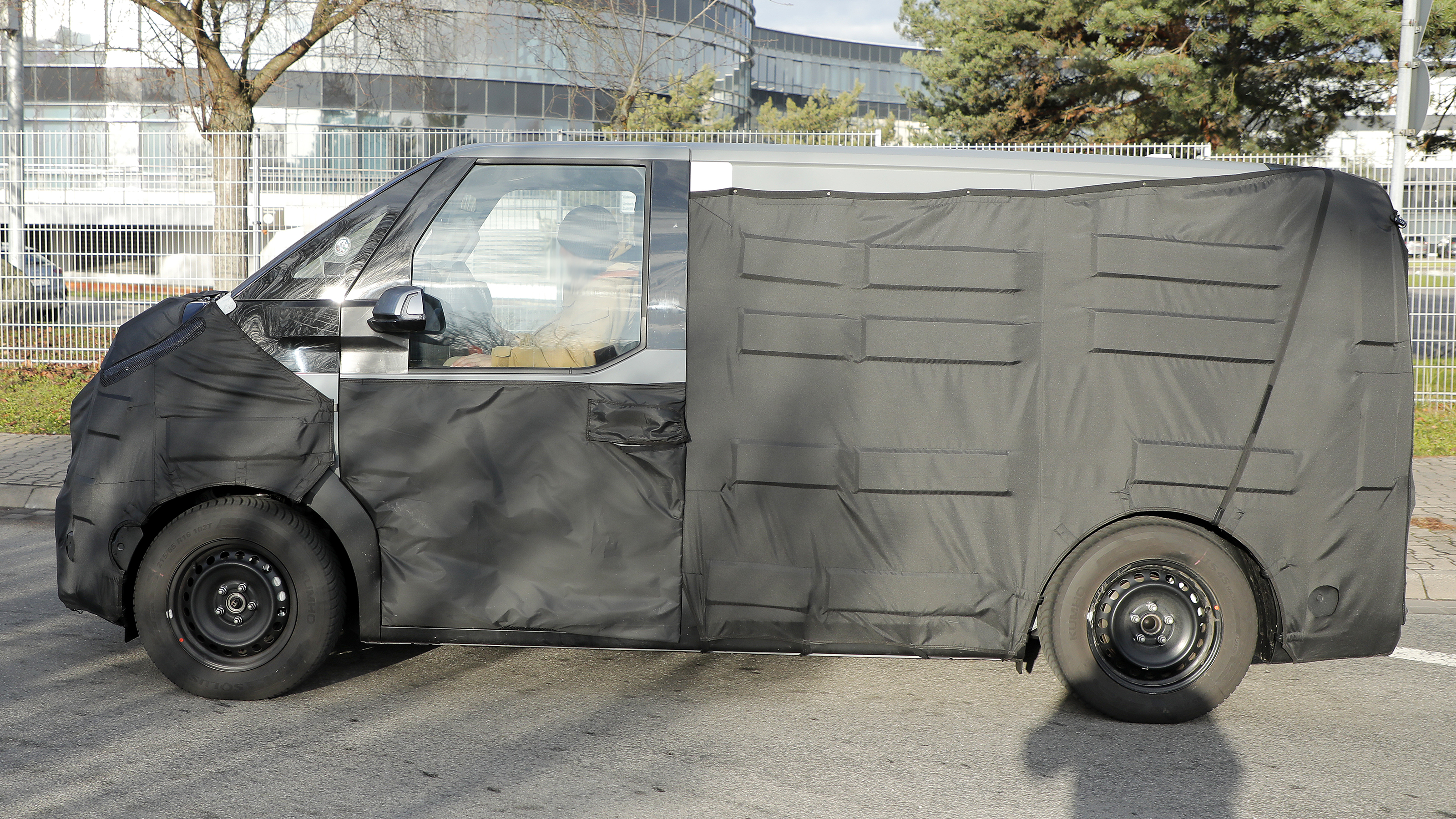 Kia PV5 spies - side profile