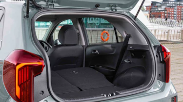 Kia Picanto - boot with rear seats fully folded