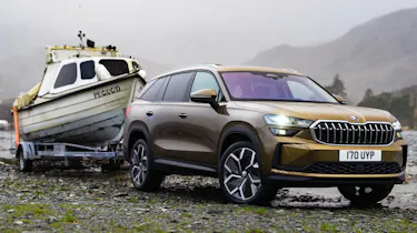 Skoda Kodiaq - front towing a boat