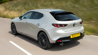 Mazda 3 rear corner tracking left