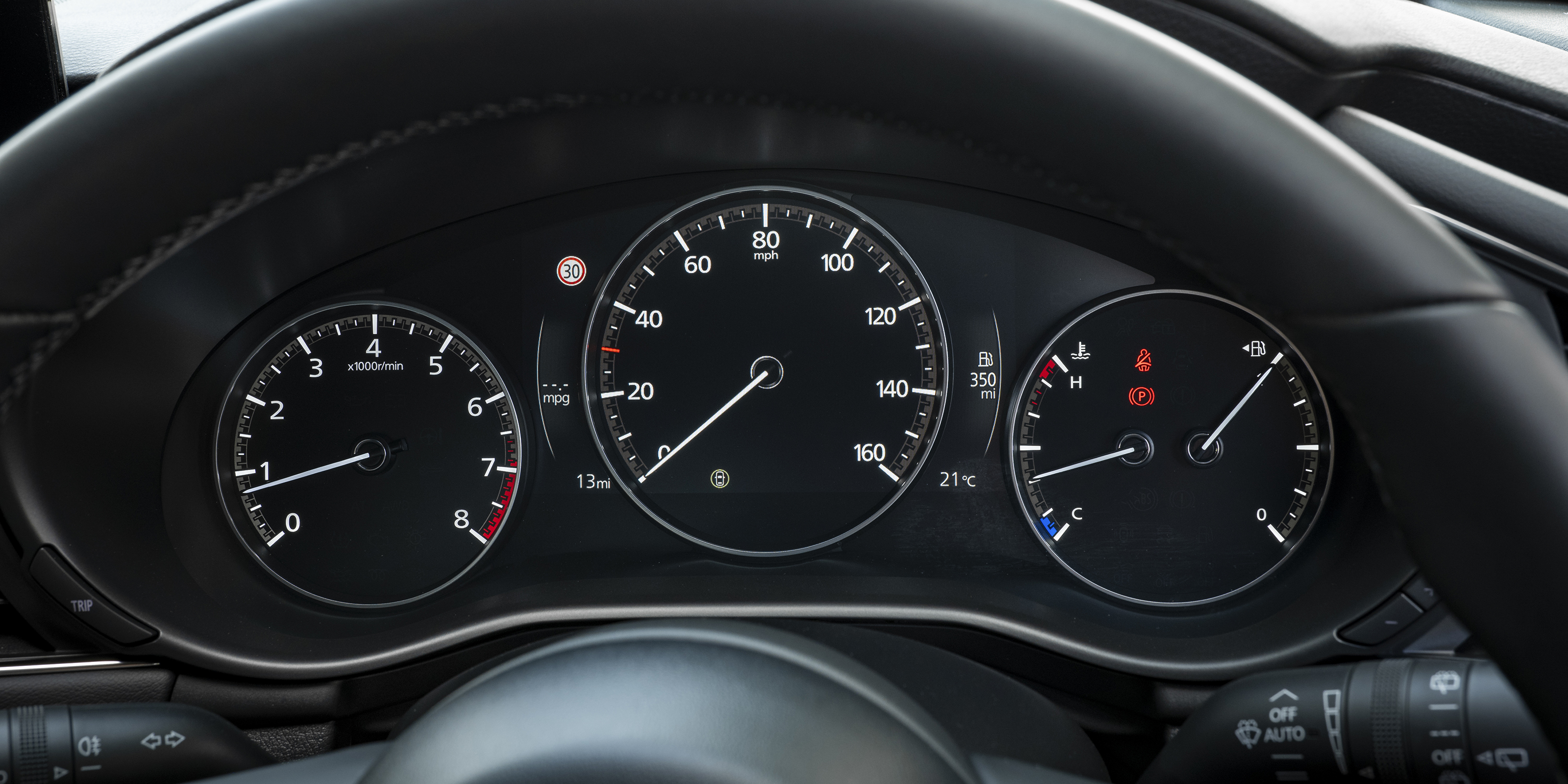 Mazda 3 driver instrument cluster