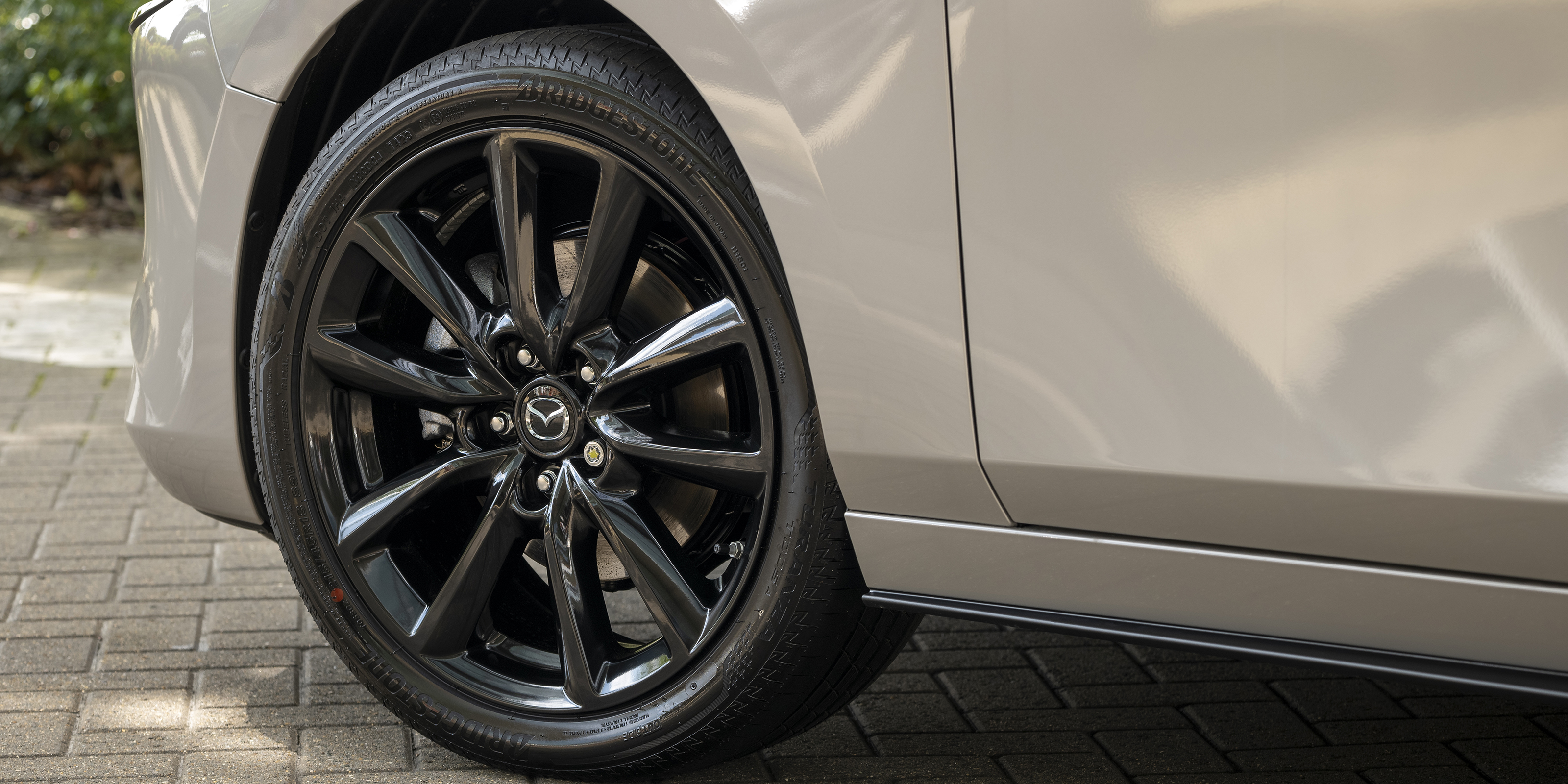 Mazda 3 alloy wheel close up