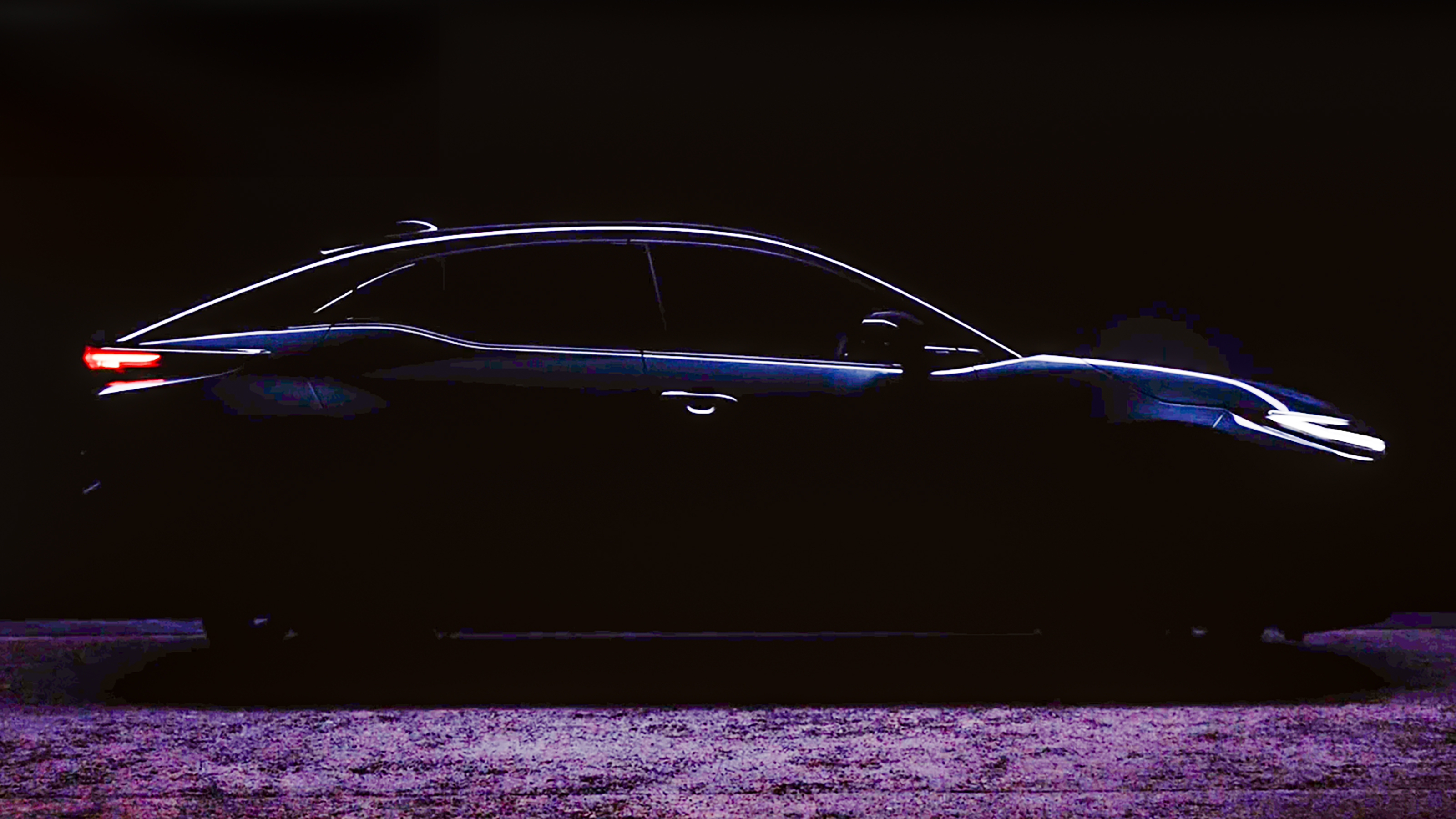 Teaser image of Toyota's upcoming electric SUV 
