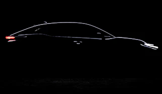 Teaser image of Toyota's upcoming electric SUV - side