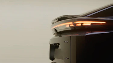 Teaser image of Toyota's upcoming electric SUV - rear