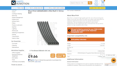Best car part websites 2025 - Parts in Motion Screenshot
