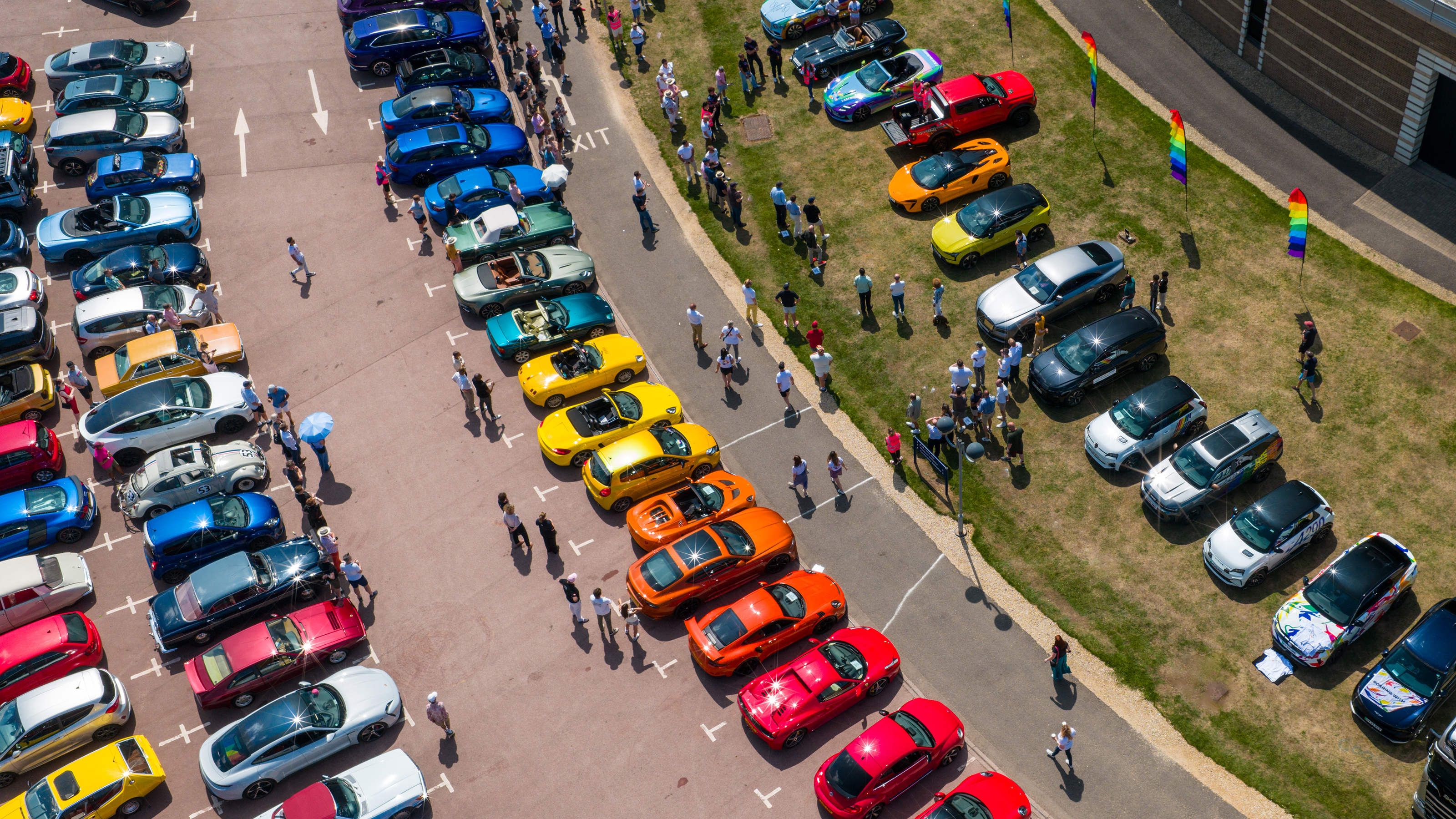 Petrol and Pride 2025 - arial shot 