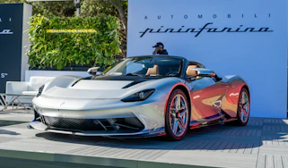 Pininfarina Targamerica at Monterey Car Week - front static