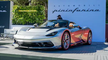 Pininfarina Targamerica at Monterey Car Week - front static
