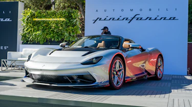 Pininfarina Targamerica at Monterey Car Week - front static