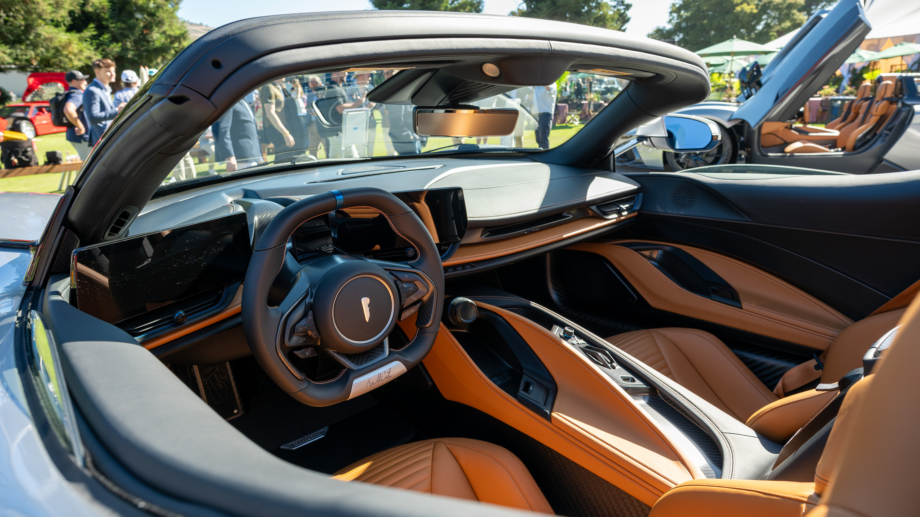Pininfarina Targamerica at Monterey Car Week - interior 