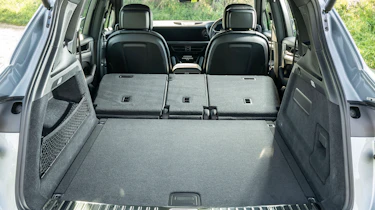 Porsche Cayenne seats folded