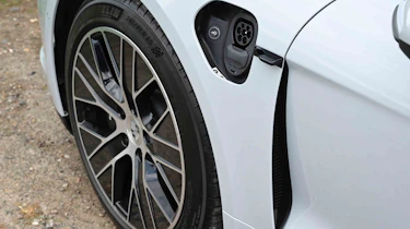 Porsche Taycan - charging door open