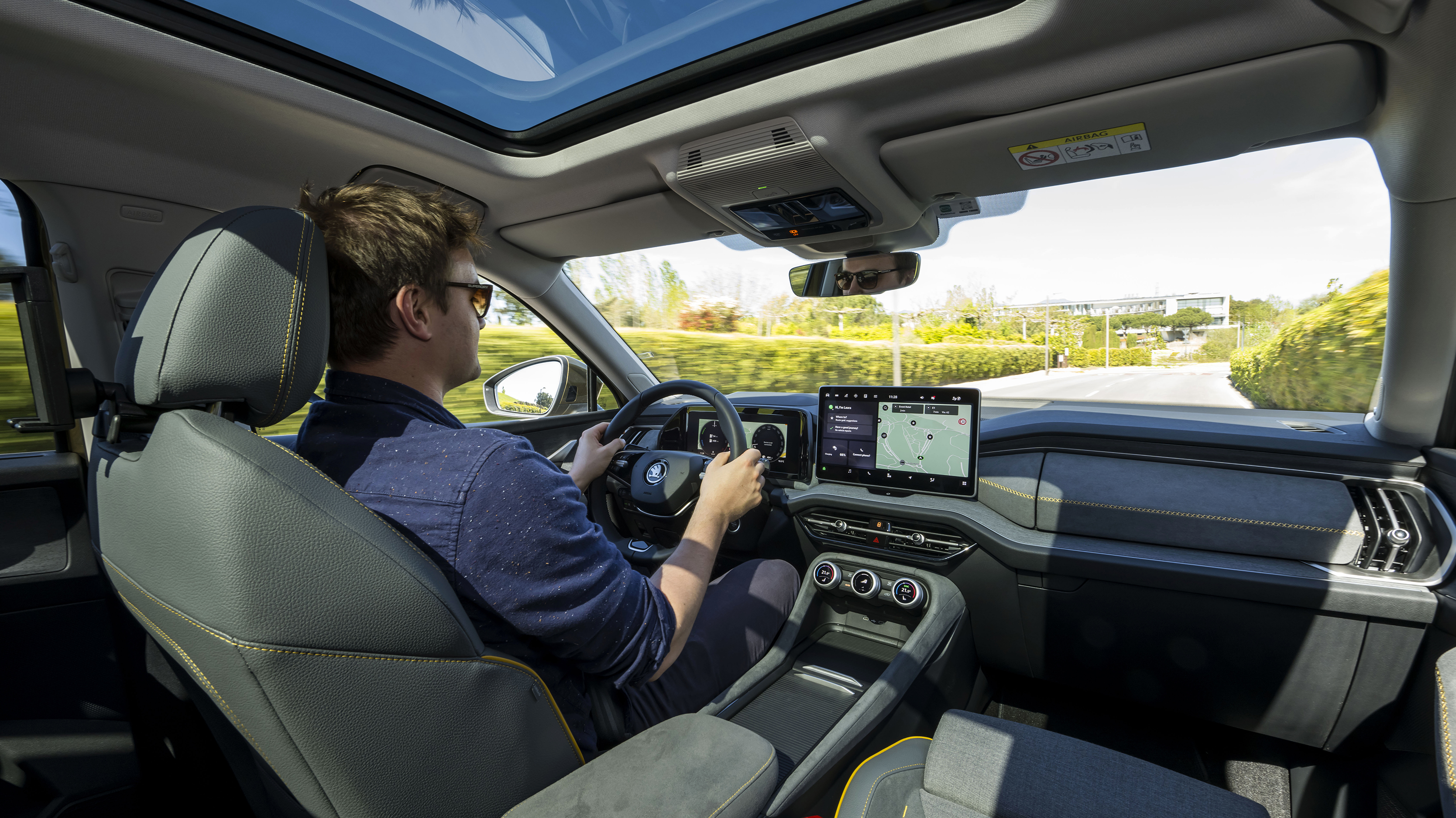 Skoda Kodiaq driving