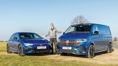 VW Transporter and VW Golf R with Dean Gibson
