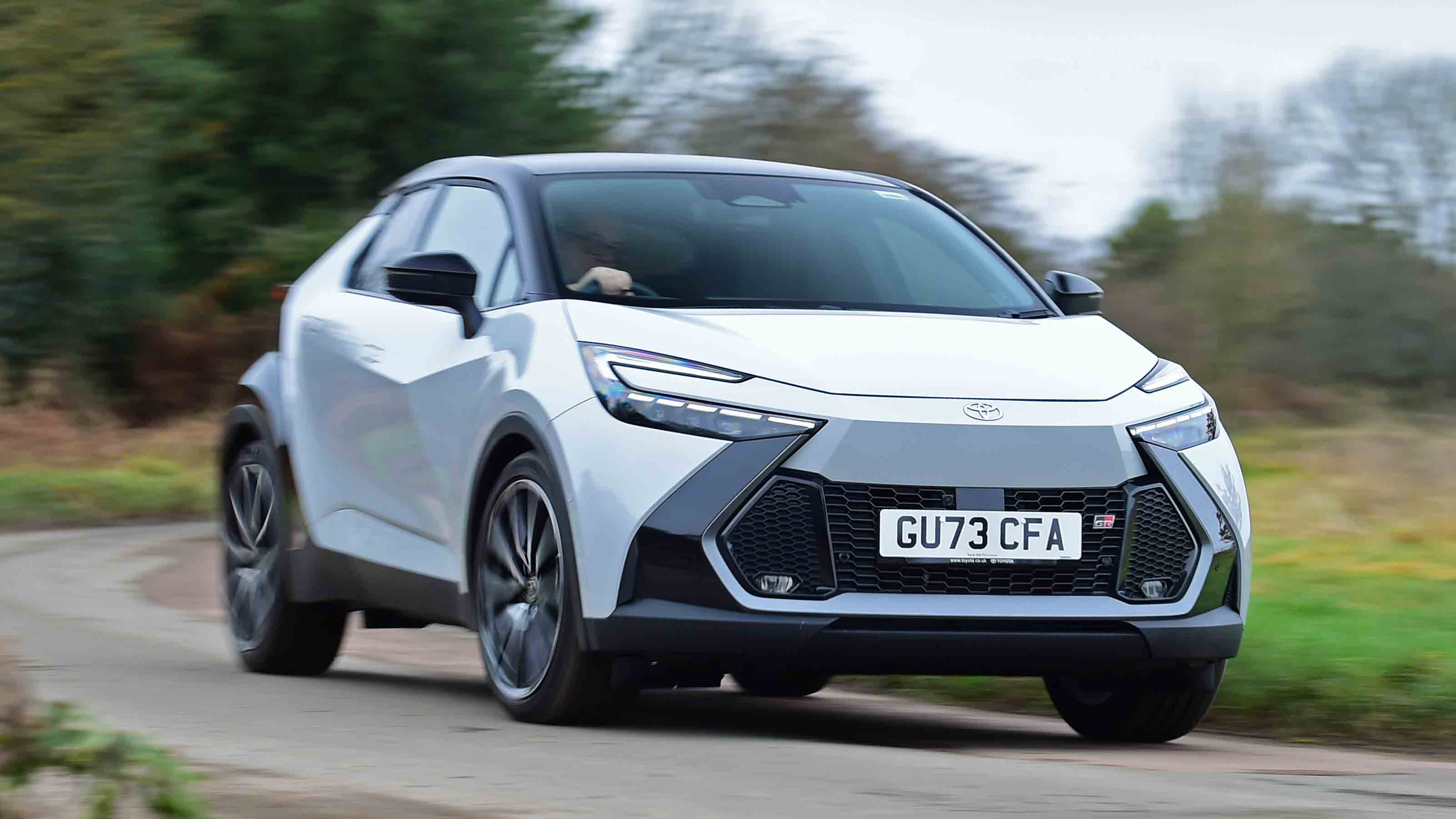 Toyota C-HR 2.0 Hybrid GR Sport front cornering shot