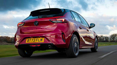 Vauxhall Corsa 1.2 Turbo GS rear tracking shot