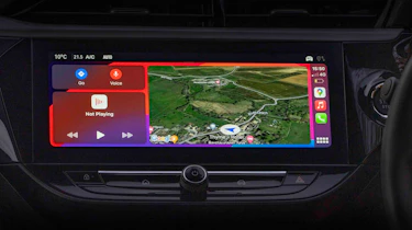 Vauxhall Corsa Electric Apple CarPlay screen
