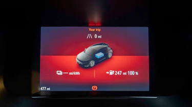 Vauxhall Corsa Electric digital instrument cluster