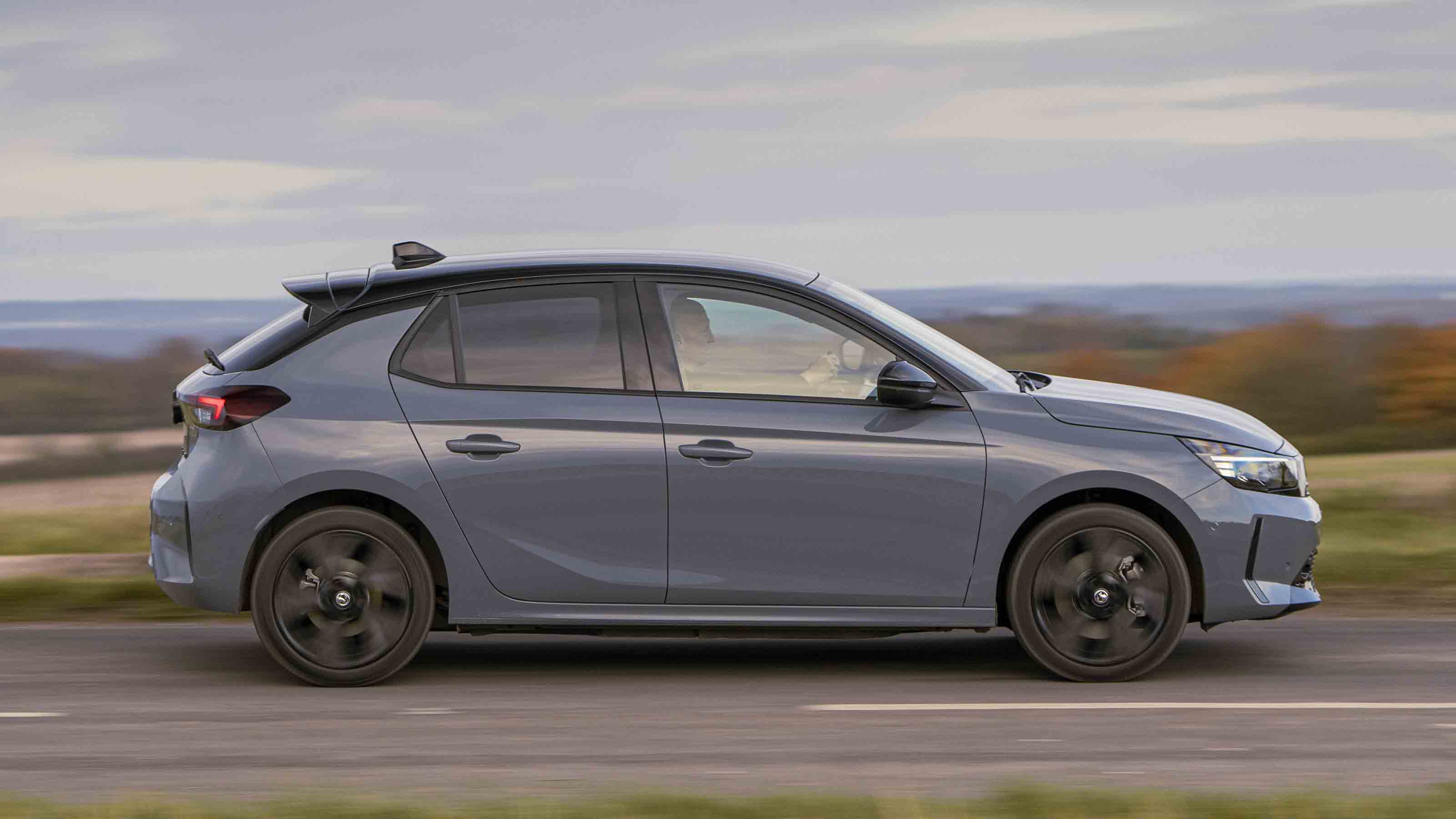 Vauxhall Corsa Electric side panning shot