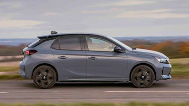 Vauxhall Corsa Electric side panning shot