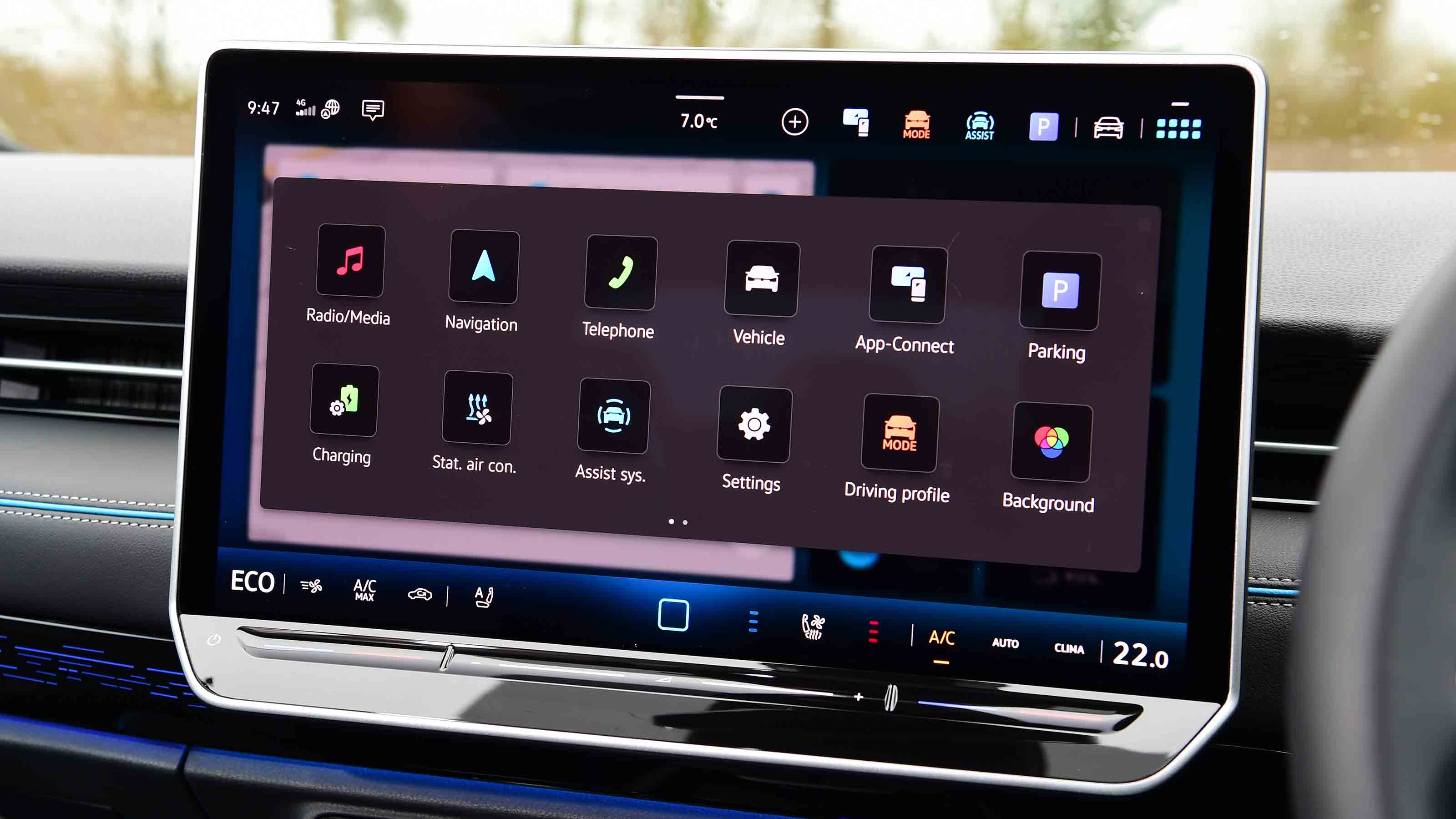 Volkswagen ID.7 - infotainment main menu
