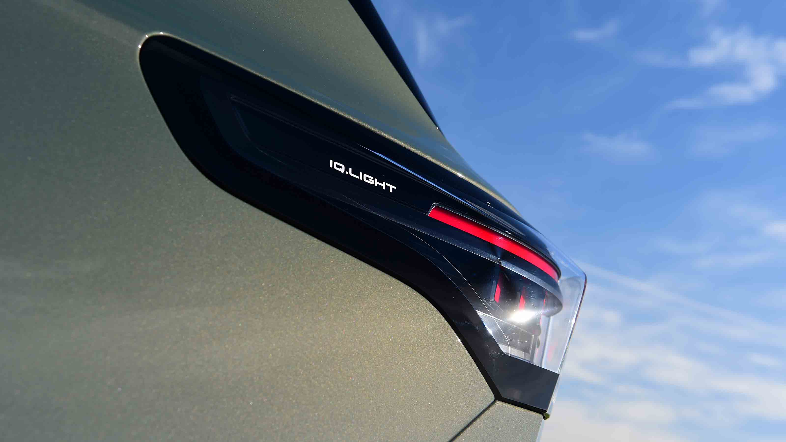 Volkswagen Tiguan - rear tail light 'IQ.LIGHT' badge detail