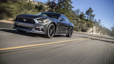 Ford Mustang driving