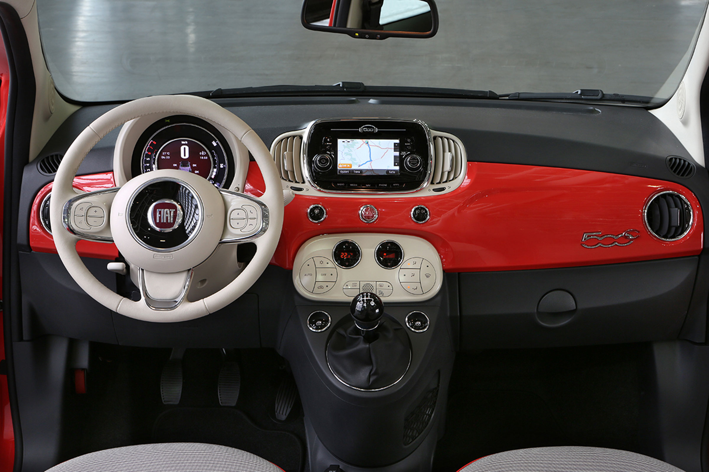 Fiat 500 facelift - dash