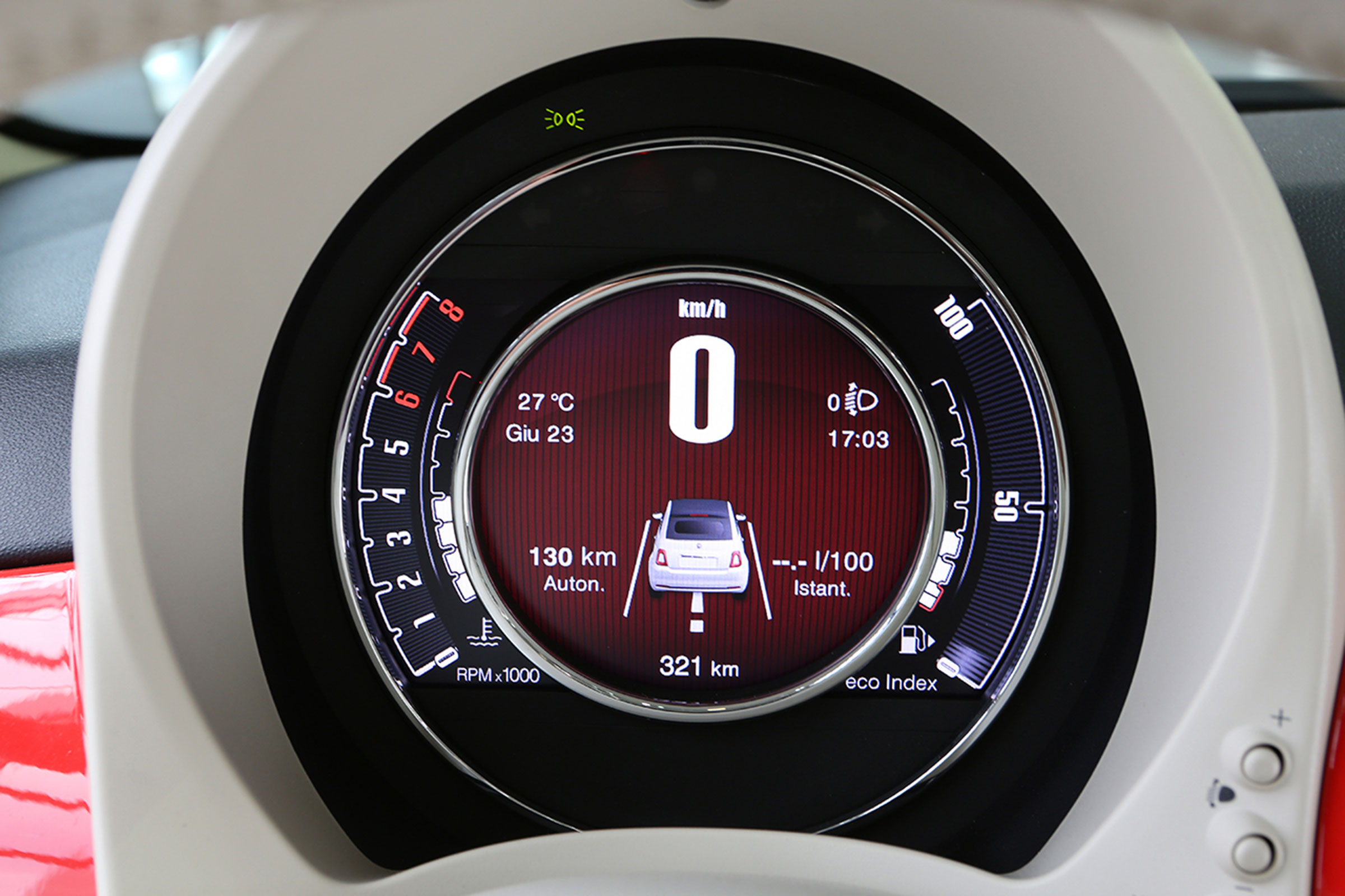 Fiat 500 facelift - dials