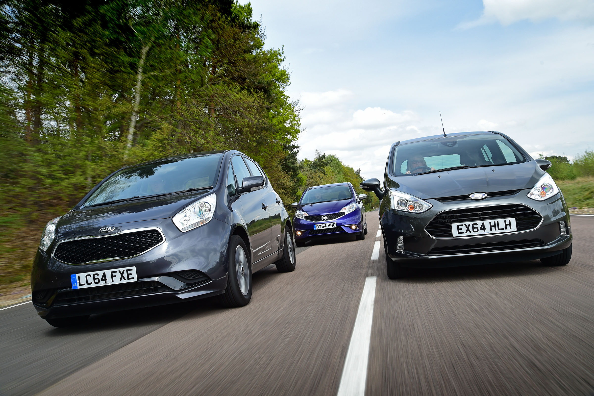 Kia Venga vs Ford B-MAX &amp; Nissan Note