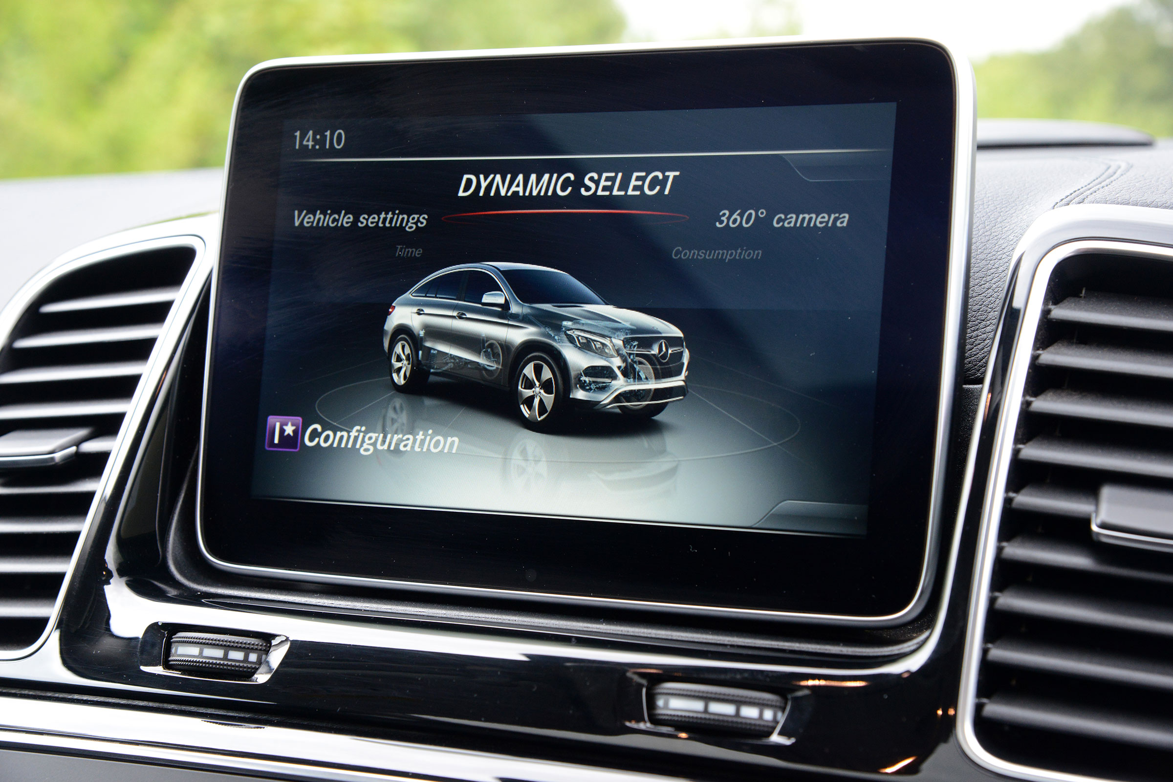 Mercedes GLE Coupe - infotainment screen