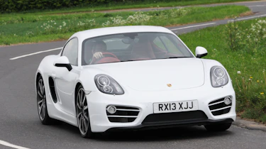 Porsche Cayman cornering