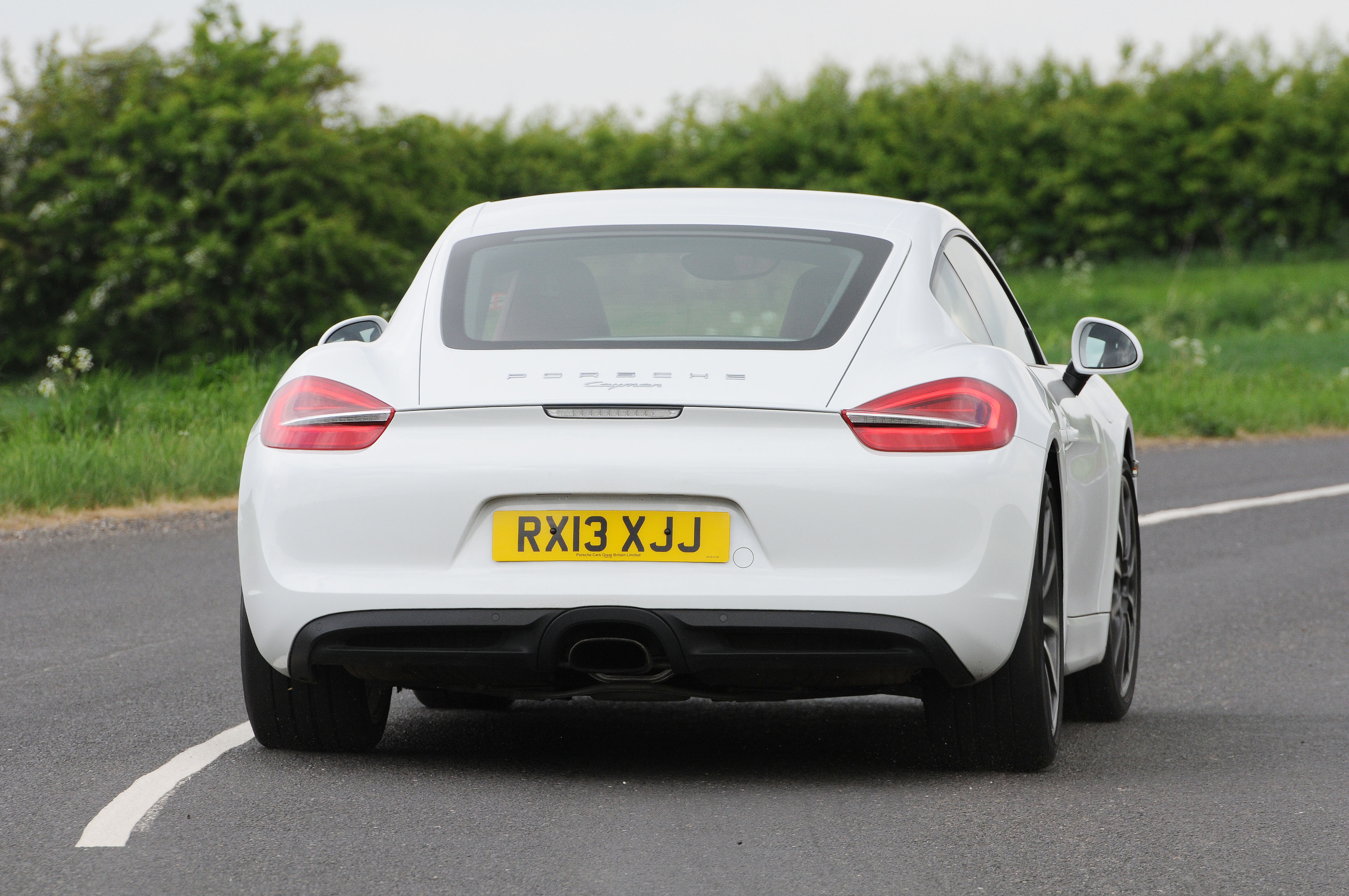 Porsche Cayman rear view