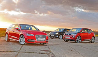 Audi A3 e-tron vs BMW i3 & Mitsubishi Outlander PHEV