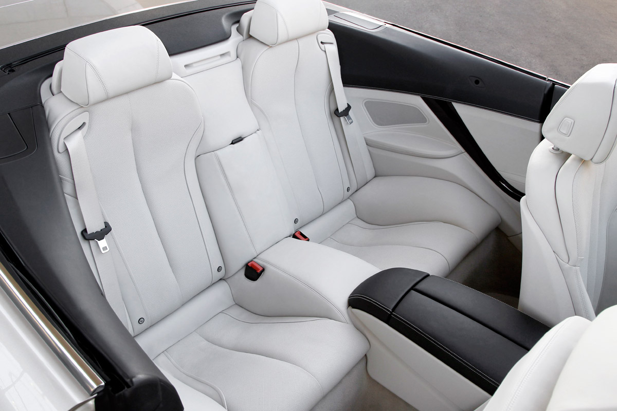 BMW 6 Series Convertible rear seats