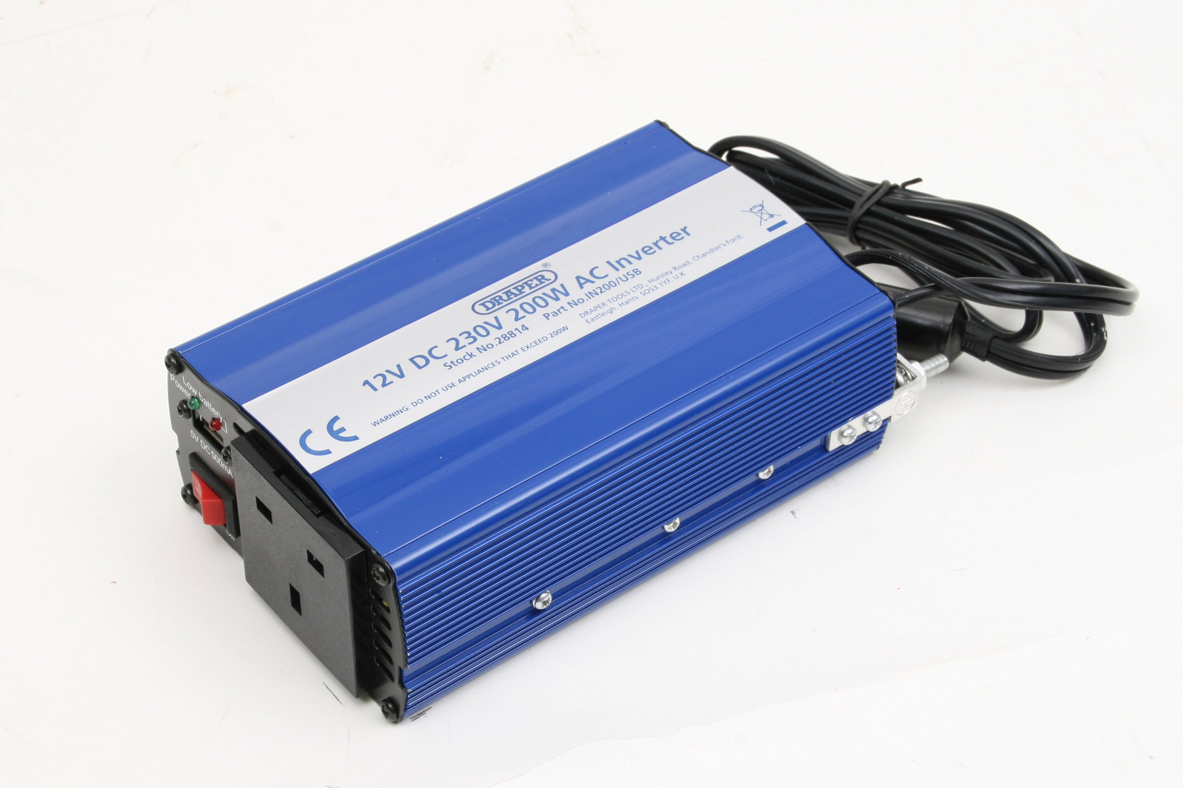 Draper 200W Inverter 28814
