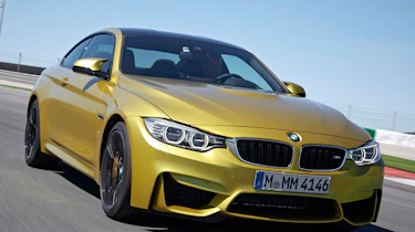 BMW M4 coupe front profile