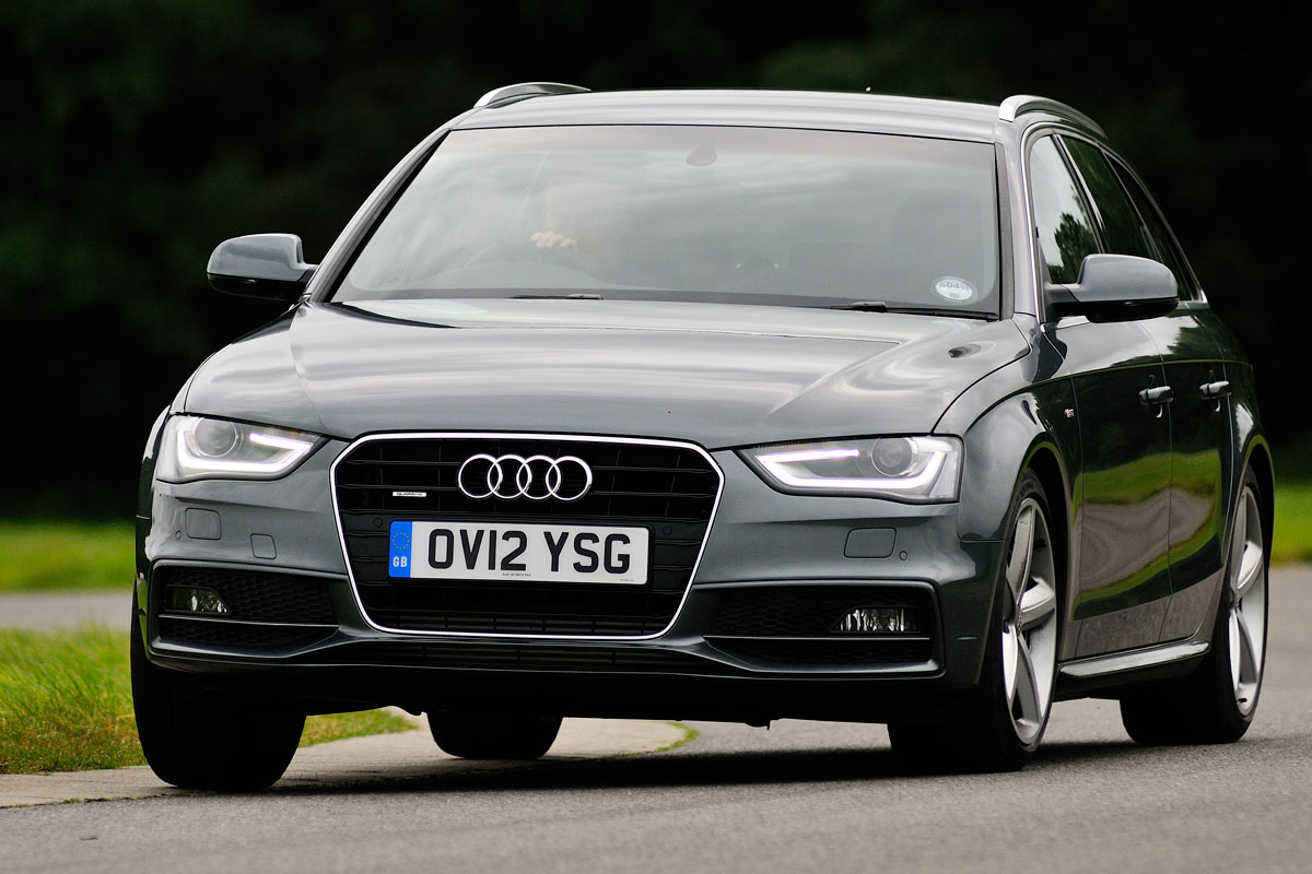 Audi A4 Avant front cornering