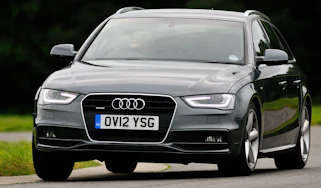 Audi A4 Avant front cornering