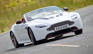 Aston Martin V12 Vantage Roadster front cornering