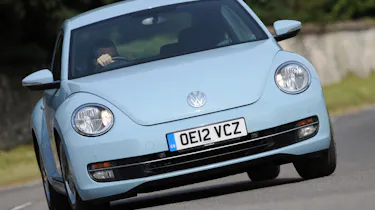 Volkswagen Beetle front cornering