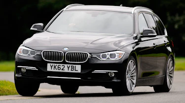 BMW 330d Touring front cornering